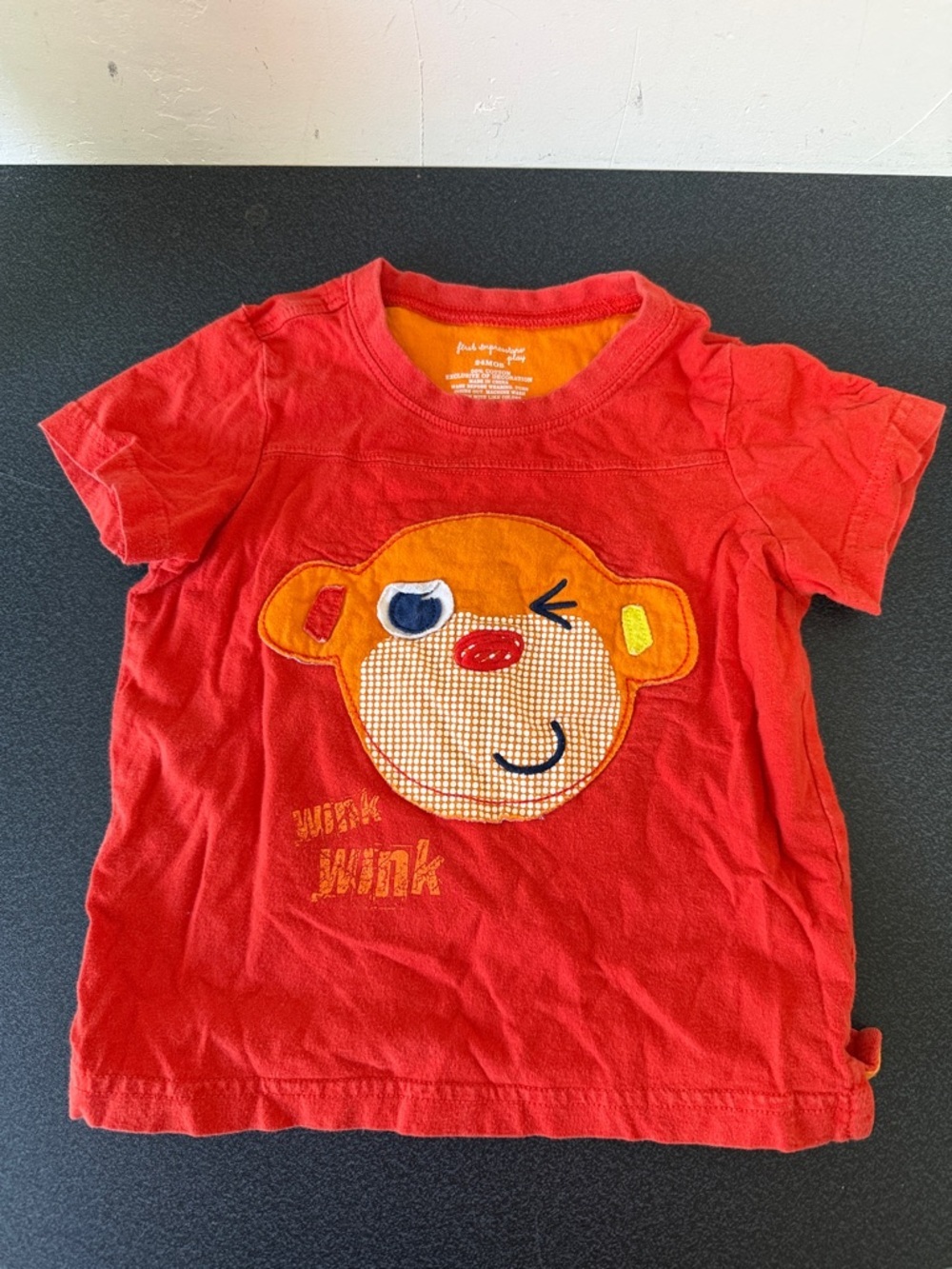 Unbranded Kids Red Winking Monkey Tee 2012